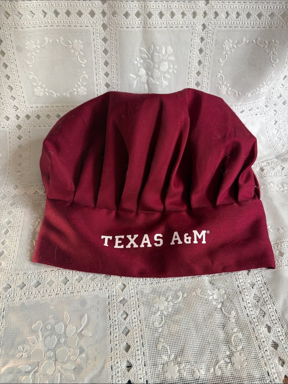 Texas A&M Maroon Chef Hat - Branded Kitchen Accent